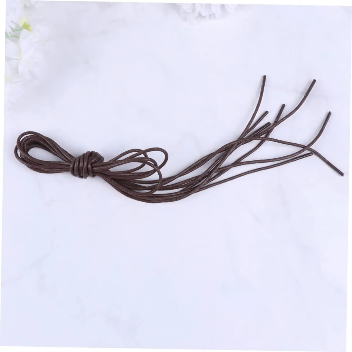 12 Pairs Thin Round Shoelaces Shoes Accessories Stretch Shoe Laces Black Formal Dress Round Shoe Laces