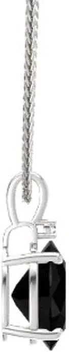 925 Sterling Silver Created Oval Shape Birthstone Pendant Necklace, 18" Chain