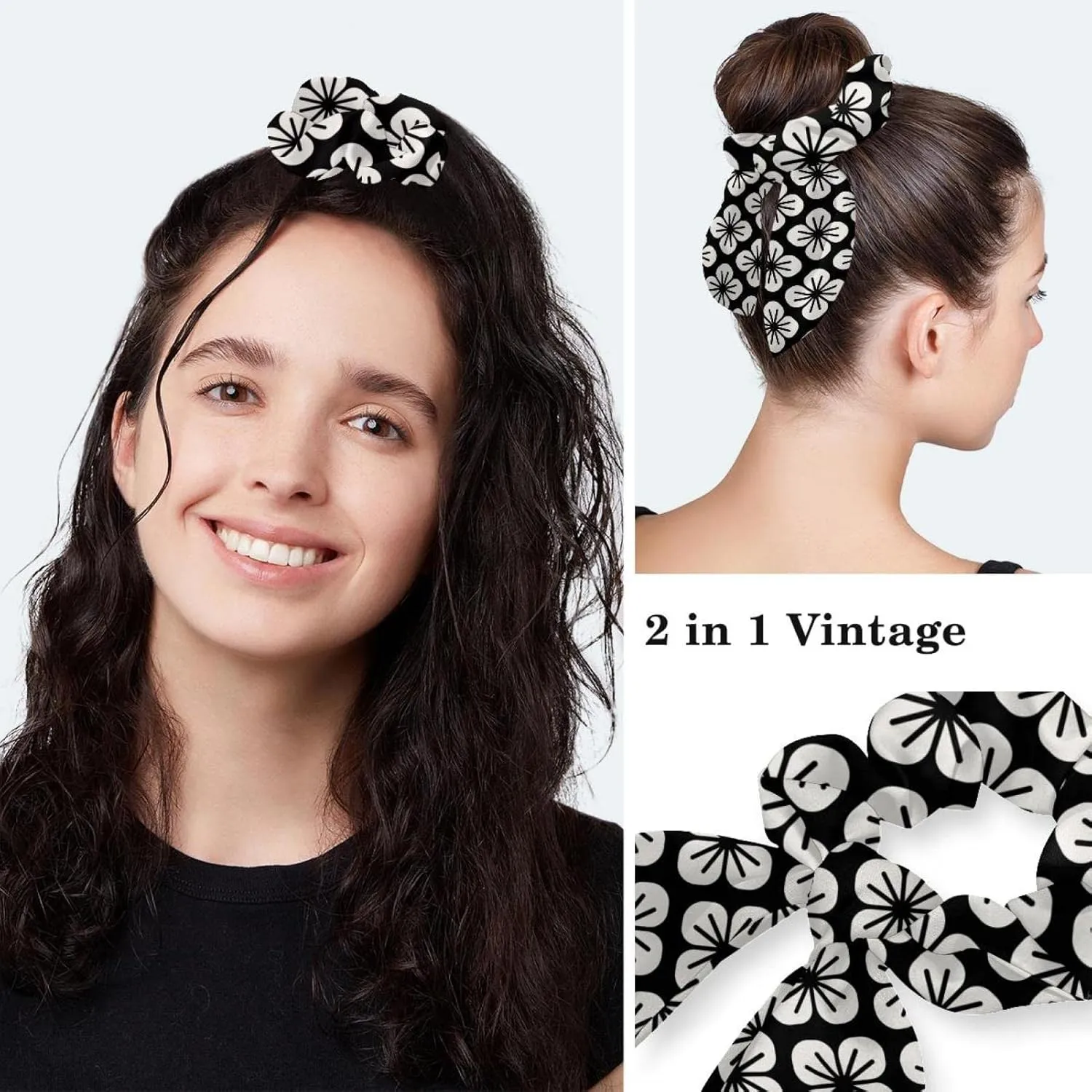Abstract Glitters Black Scrub Caps Surgical Women with Button Adjustable Hats Surgical Caps with Scrunchie for Women