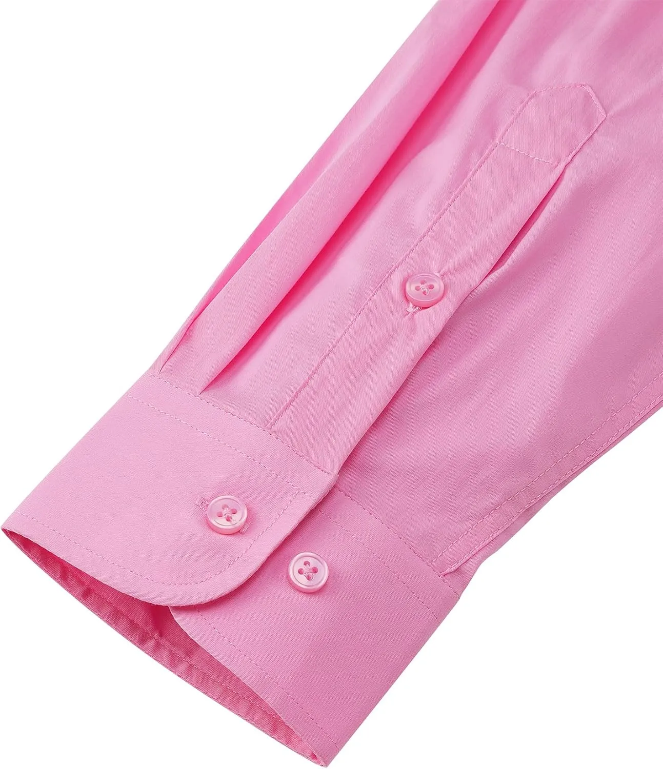Alimens & Gentle Men's Dress Shirts Long Sleeve Wrinkle-Resistant Solid Stretch Button Down Shirt