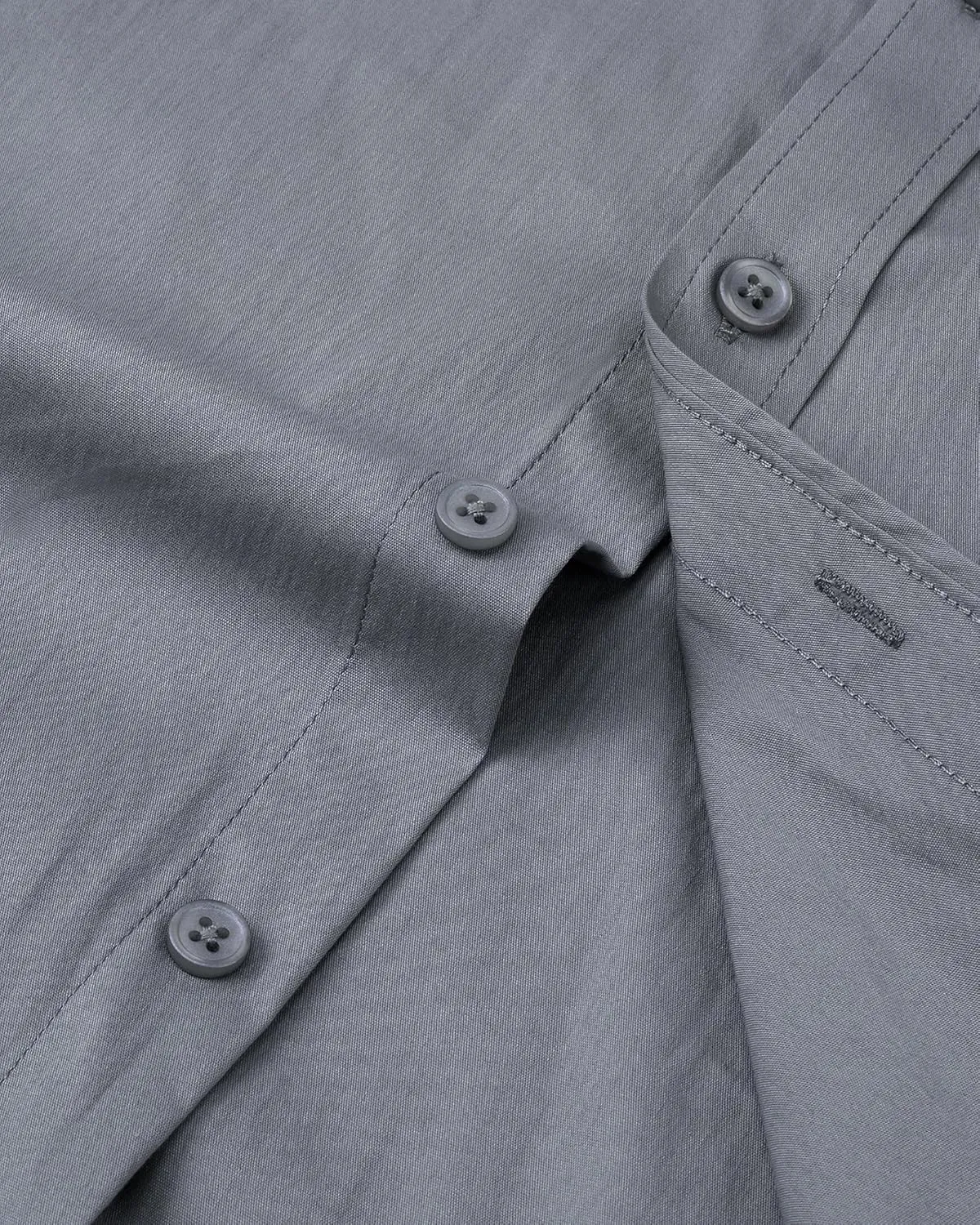 Alimens & Gentle Men's Dress Shirts Long Sleeve Wrinkle-Resistant Solid Stretch Button Down Shirt