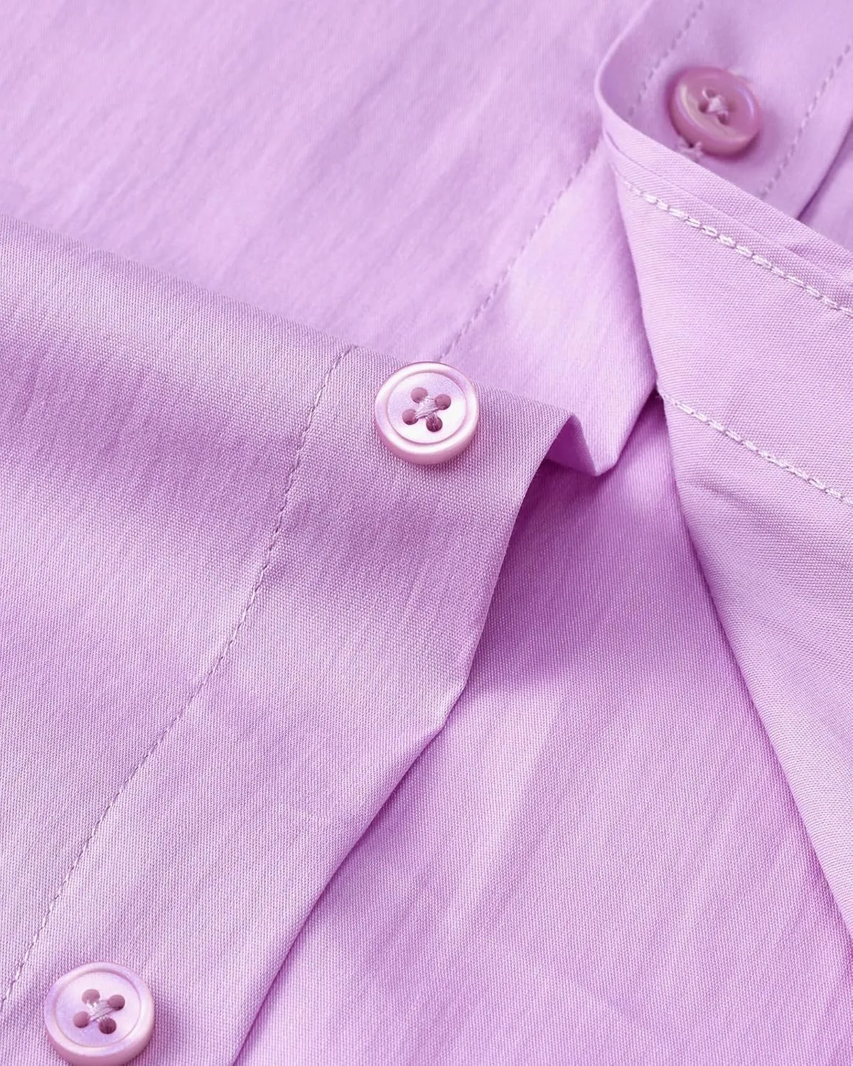 Alimens & Gentle Men's Dress Shirts Long Sleeve Wrinkle-Resistant Solid Stretch Button Down Shirt