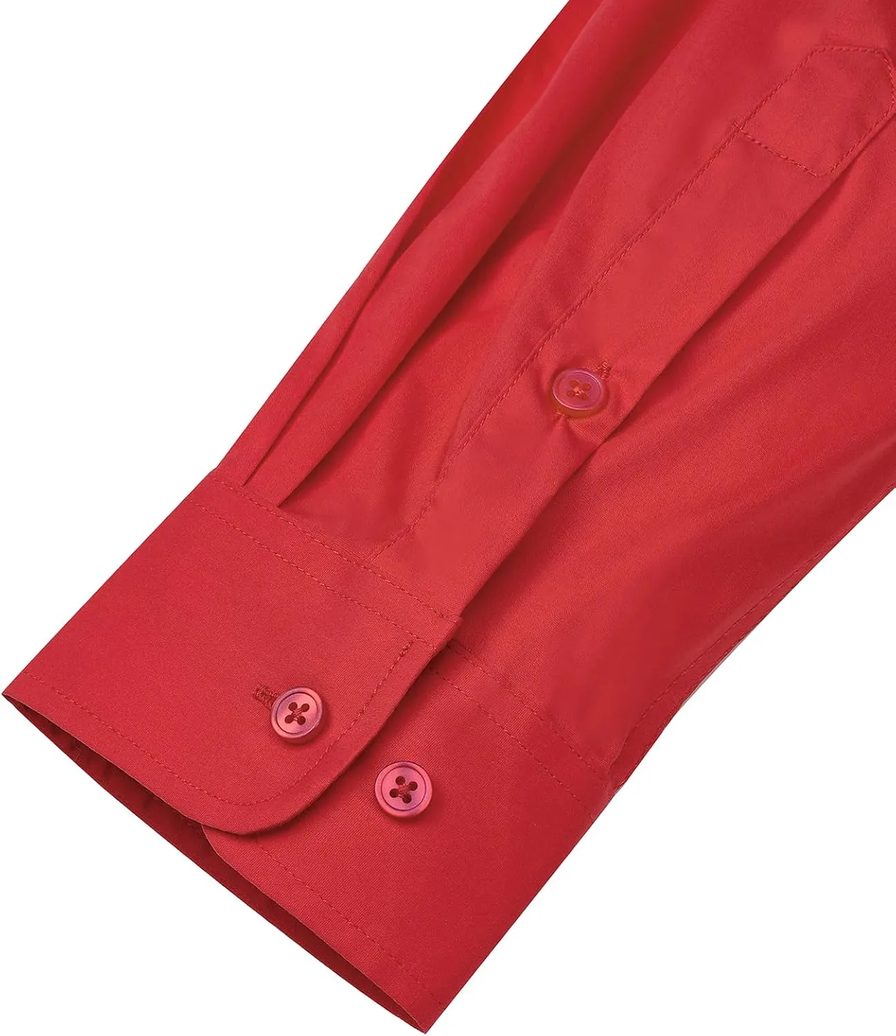 Alimens & Gentle Men's Dress Shirts Long Sleeve Wrinkle-Resistant Solid Stretch Button Down Shirt