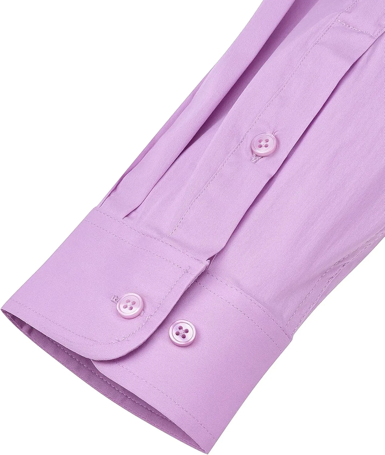 Alimens & Gentle Men's Dress Shirts Long Sleeve Wrinkle-Resistant Solid Stretch Button Down Shirt