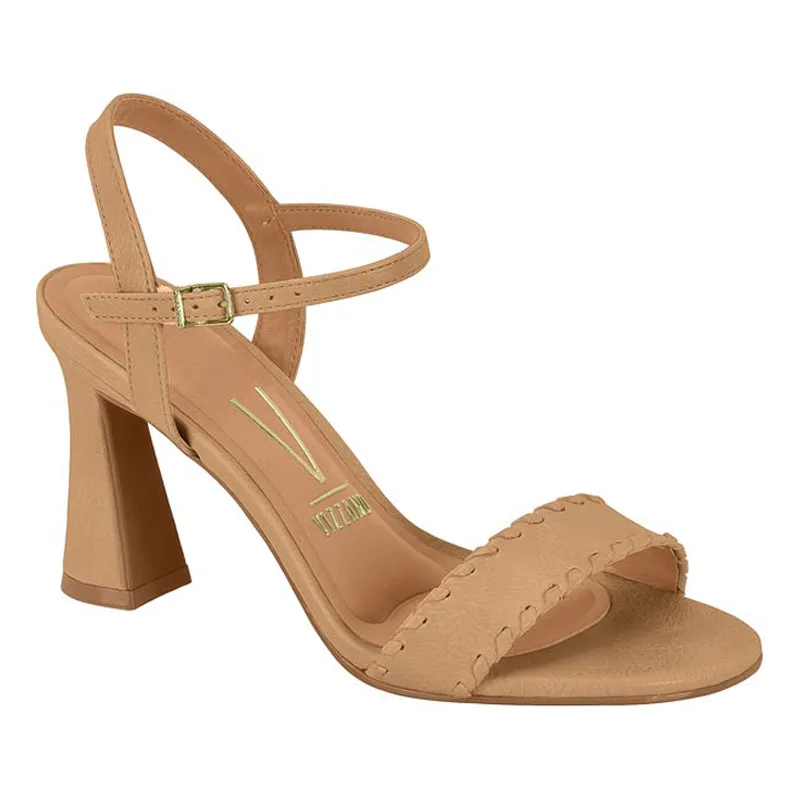 Ankle Strap Beige Heels