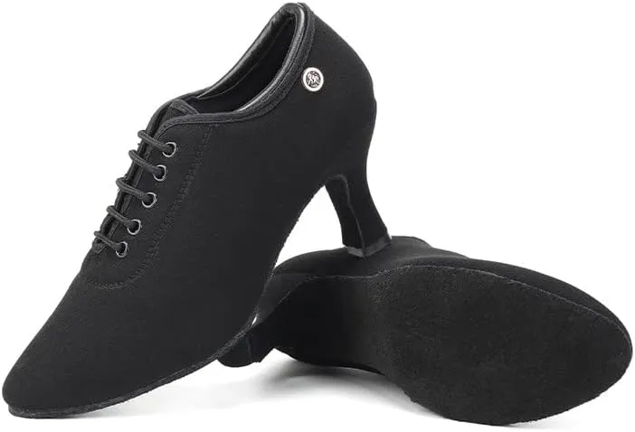 AOQUNFS Women Latin Ballroom Dance Shoes Lace-up Modern Salsa Practice Dance Shoes,Model ZYX305