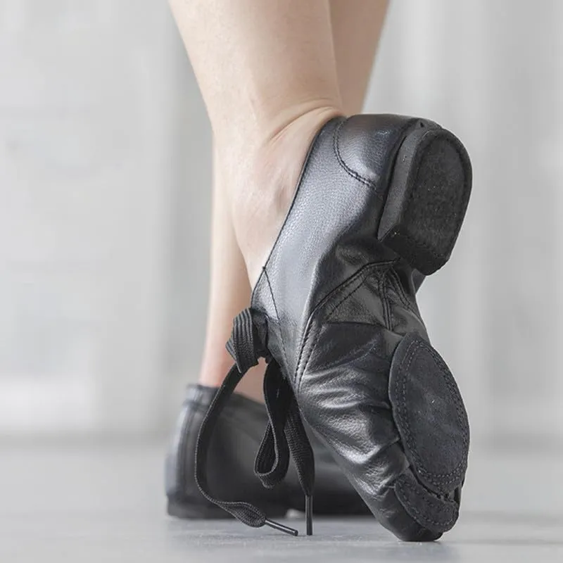 AOQUNFS Women's Jazz Dance Shoes Split Sole Practice Dance Shoes for Girls,Model TJ-JS