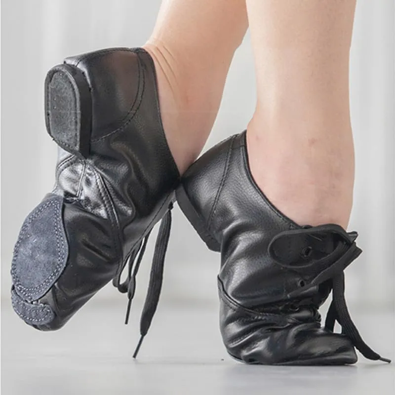 AOQUNFS Women's Jazz Dance Shoes Split Sole Practice Dance Shoes for Girls,Model TJ-JS
