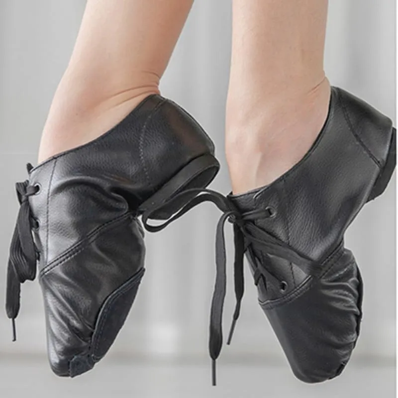 AOQUNFS Women's Jazz Dance Shoes Split Sole Practice Dance Shoes for Girls,Model TJ-JS