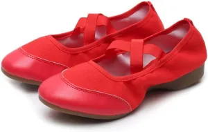 AOQUNFS Womens Latin Dance Shoes Close Toe Ballroom Dance Practice Shoes