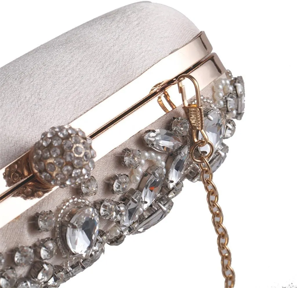 Bag Women Hand Beaded Cross Evening Bag Dress Evening Bag Clutch(E)