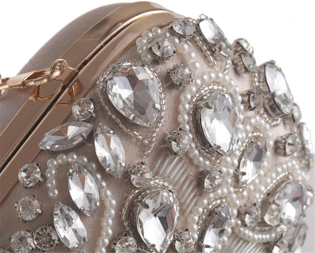 Bag Women Hand Beaded Cross Evening Bag Dress Evening Bag Clutch(E)