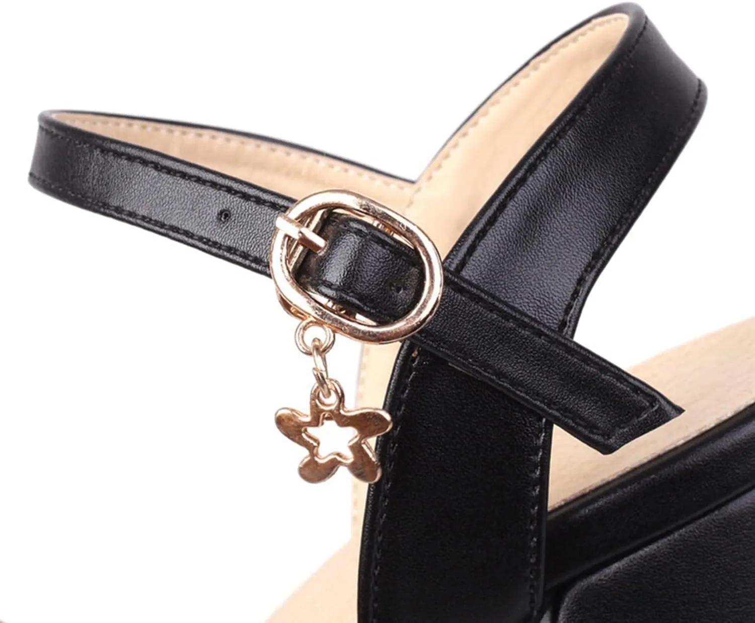 bbruriy Heels for Women Block Chunky Platform High Heels Square Open Toe Fashion Wedding Party Evening Prom Dance Ankle Strap Dress Pump Sandals Shoes