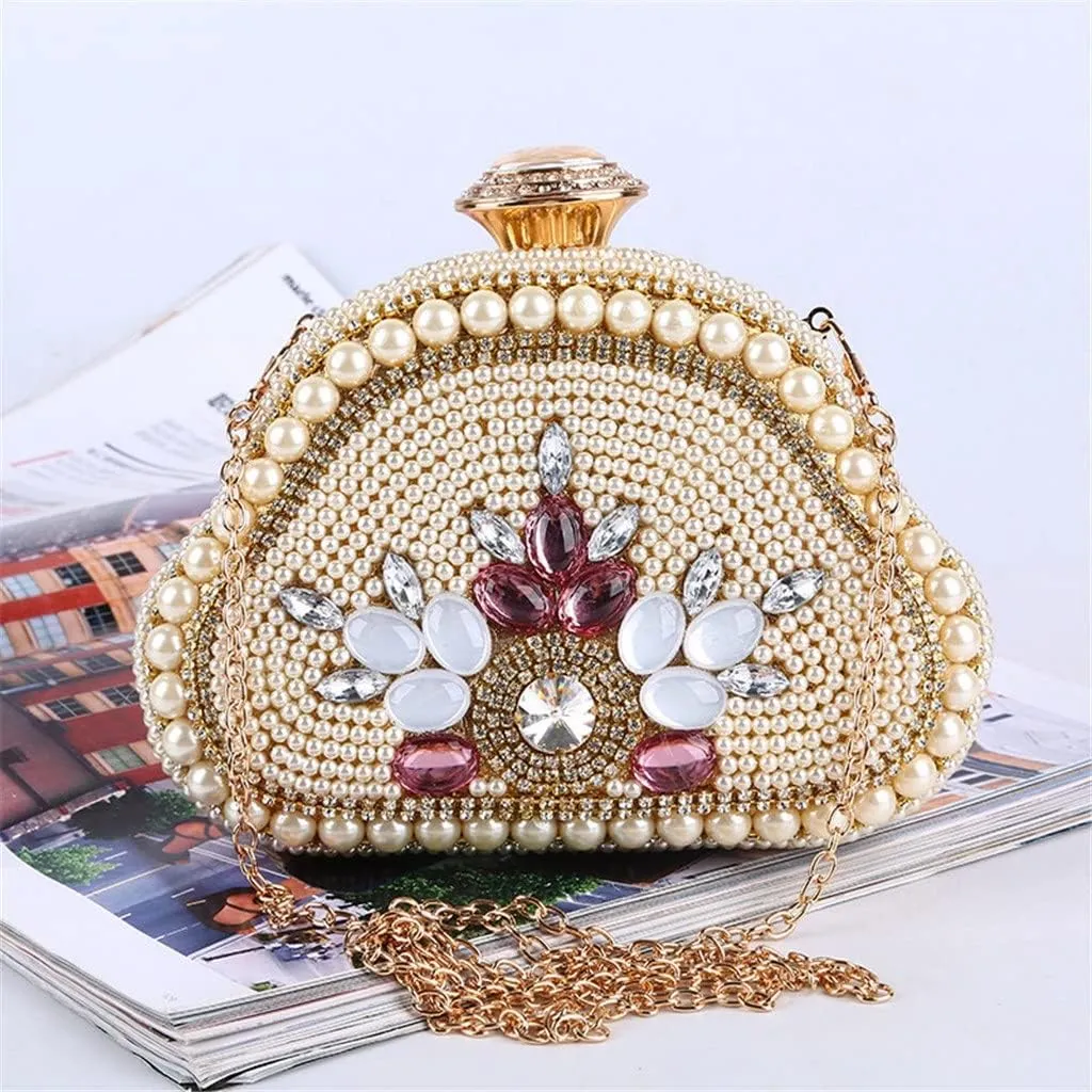 Beaded Women Day Clutch Acrylic Handmade Party Wedding Evening Bags Dress Crystal Girl Purse