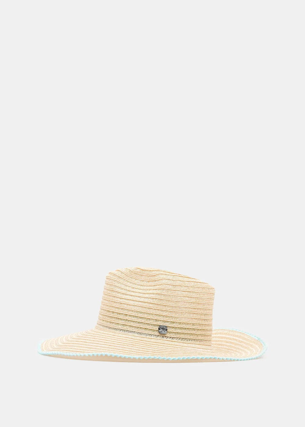 Beige Foldable Wire Brim Hat