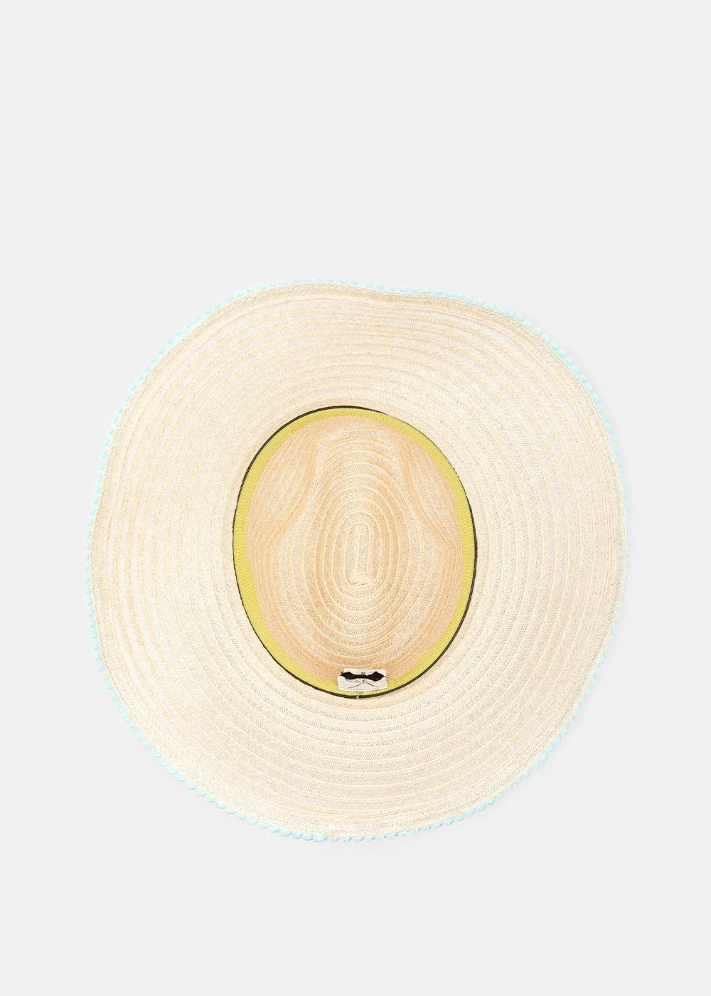 Beige Foldable Wire Brim Hat