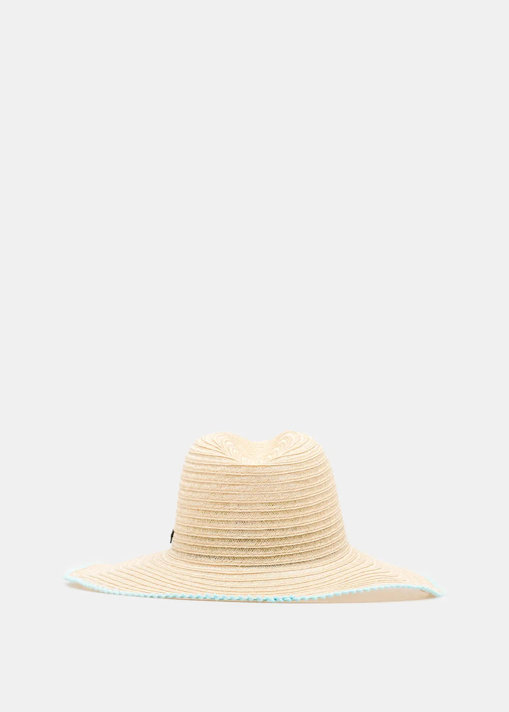 Beige Foldable Wire Brim Hat