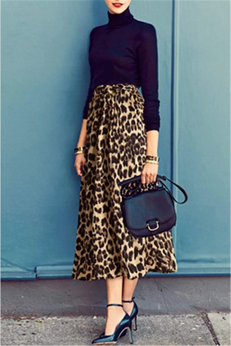 Betusline Women's A-line Midi Skirts