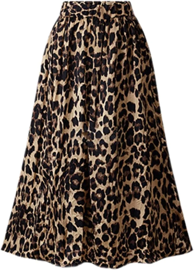 Betusline Women's A-line Midi Skirts