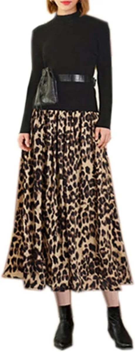 Betusline Women's A-line Midi Skirts