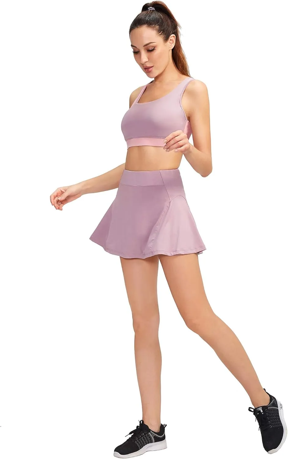 Big Girl's High Waist Golf Skirt Womens Pleated Running Tennis Athletic Skort
