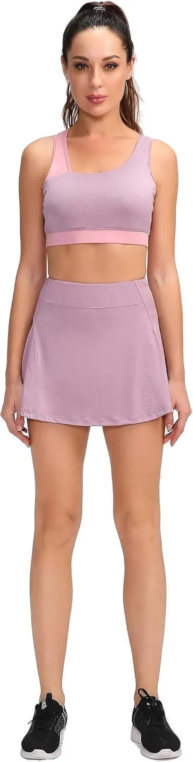 Big Girl's High Waist Golf Skirt Womens Pleated Running Tennis Athletic Skort