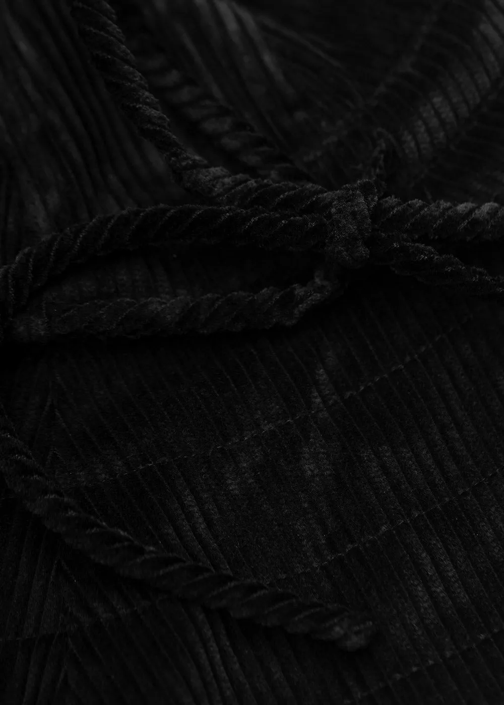 Black Anna Cotton Corduroy Hat