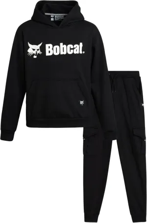 Bobcat Boys' Sweatsuit Set - 2 Piece Fleece Hoodie Sweatshirt and Cargo Jogger Pants - Active Matching Sets for Boys (8-18)