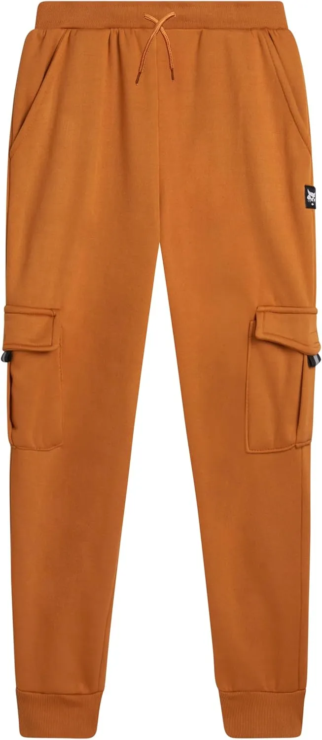 Bobcat Boys' Sweatsuit Set - 2 Piece Fleece Hoodie Sweatshirt and Cargo Jogger Pants - Active Matching Sets for Boys (8-18)