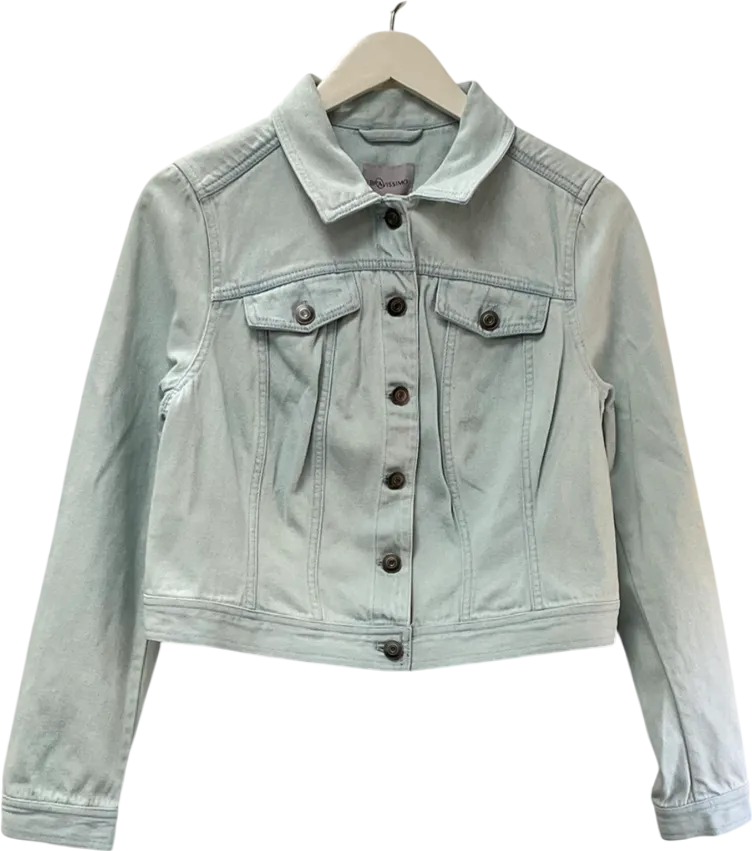 bravissimo Blue Cropped Denim Jacket UK 14