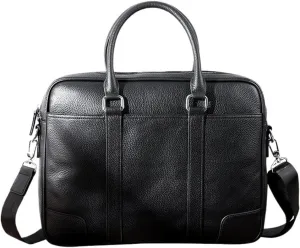 Business Travel Vacation Office Messenger Bag Men Waterproof Vintage Leather Briefcase Laptop Compartment HandBag