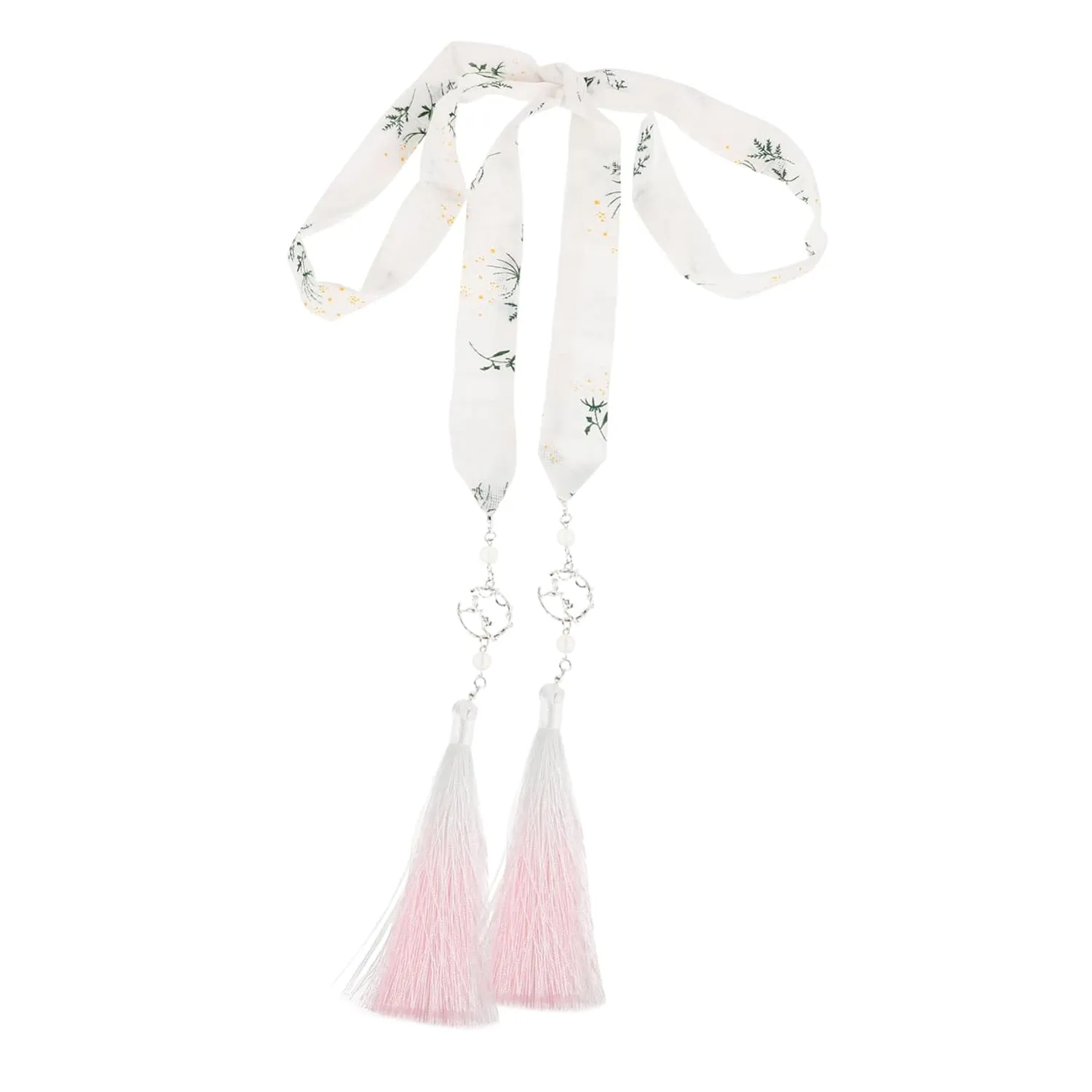 Chinese Hair Ribbons Tassel Hair Ropes Traditional Hanfu Headbands Silk Gradient Stylish Accessories