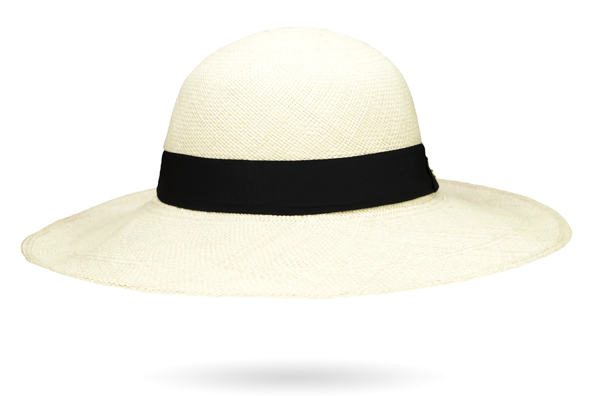 CLASSY LADIES PANAMA HAT NATURAL WIDE BRIM