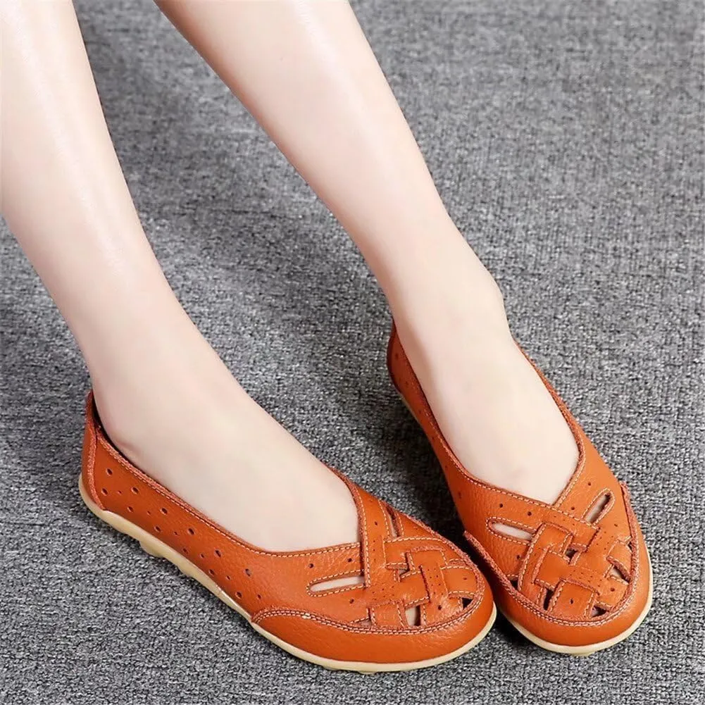 Closed Toe Sandals Women Hollow Comfortable Flats Dressy Wide Width Walking Shoes Outdoor Casual Beach Slide Slippers