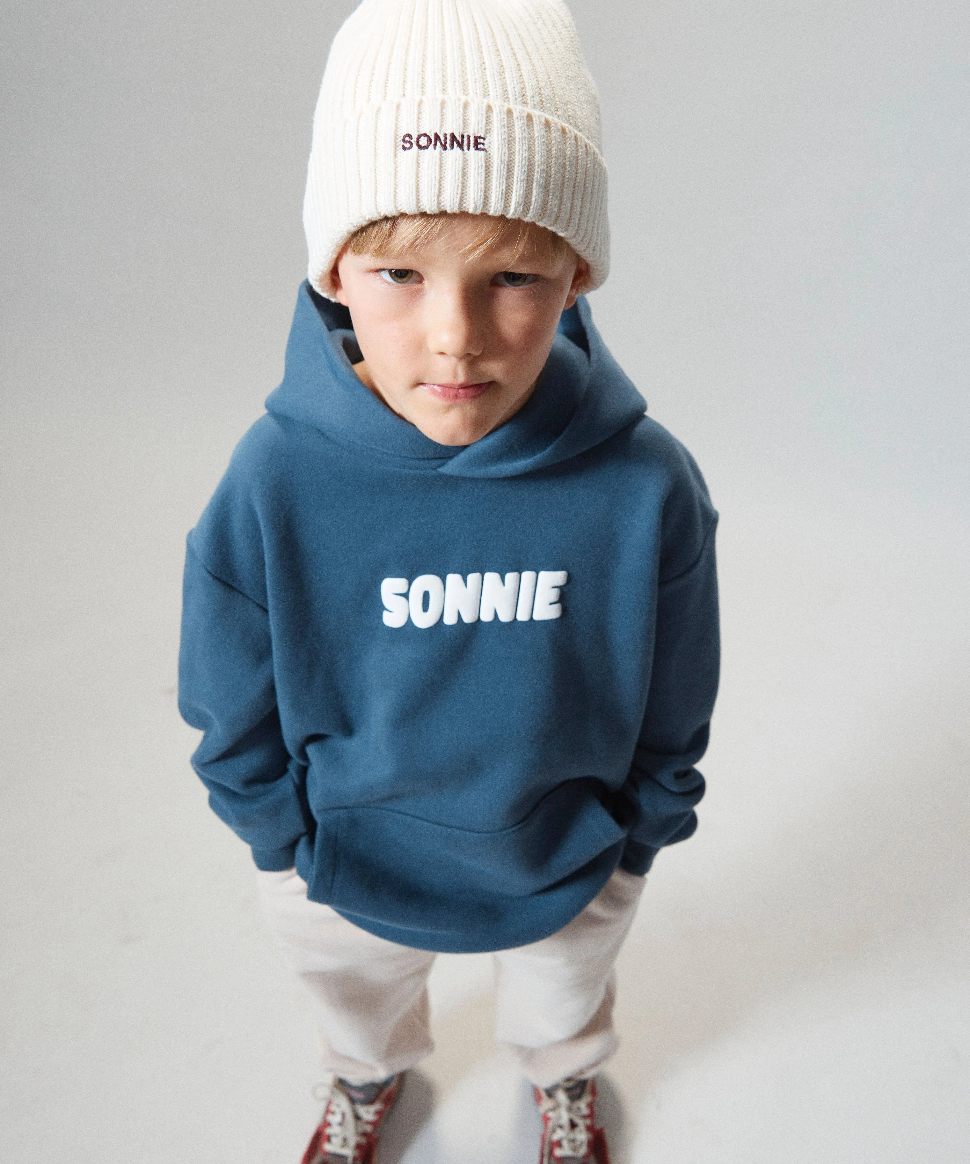 Cotton Knit Beanie - Off White