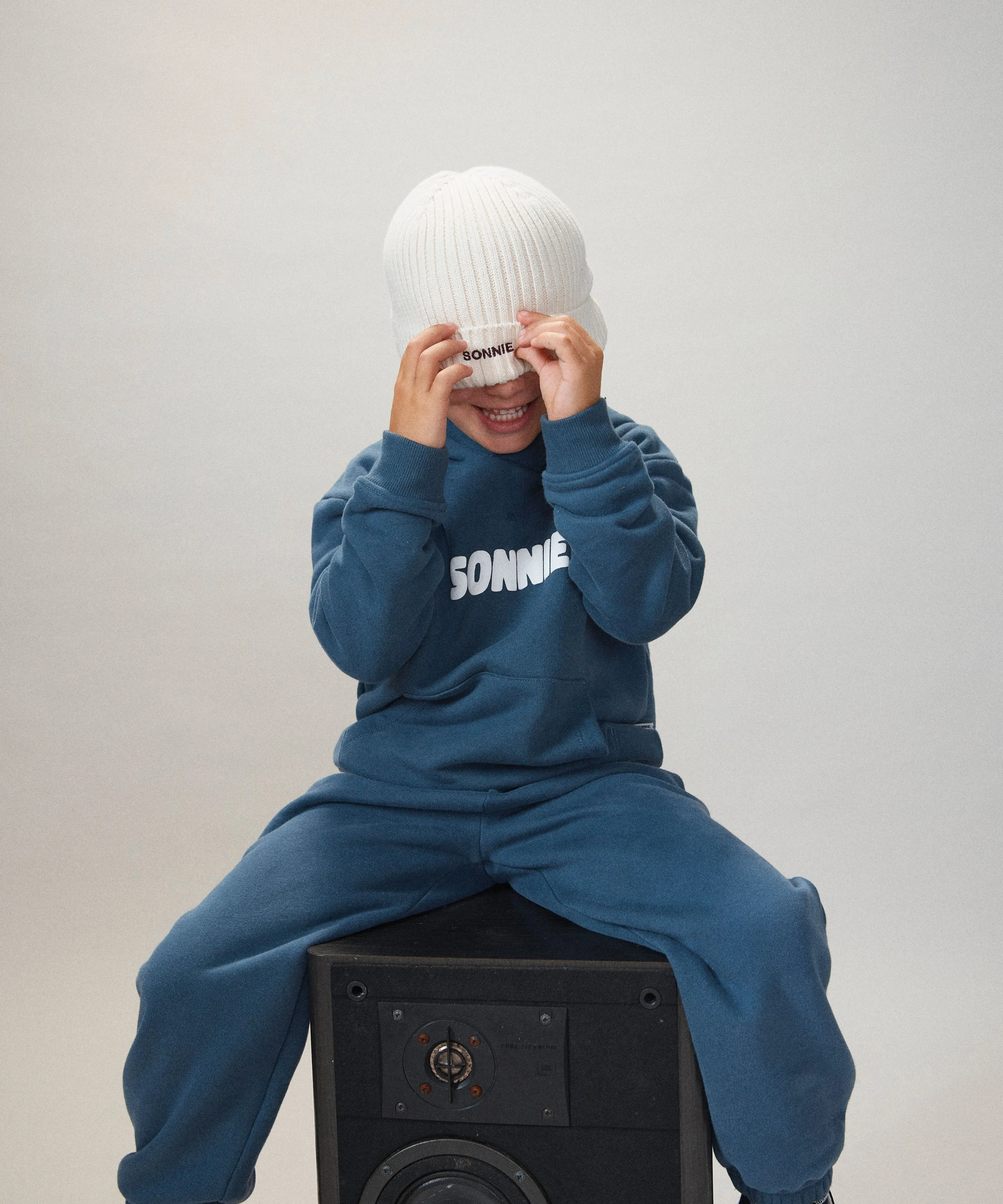 Cotton Knit Beanie - Off White
