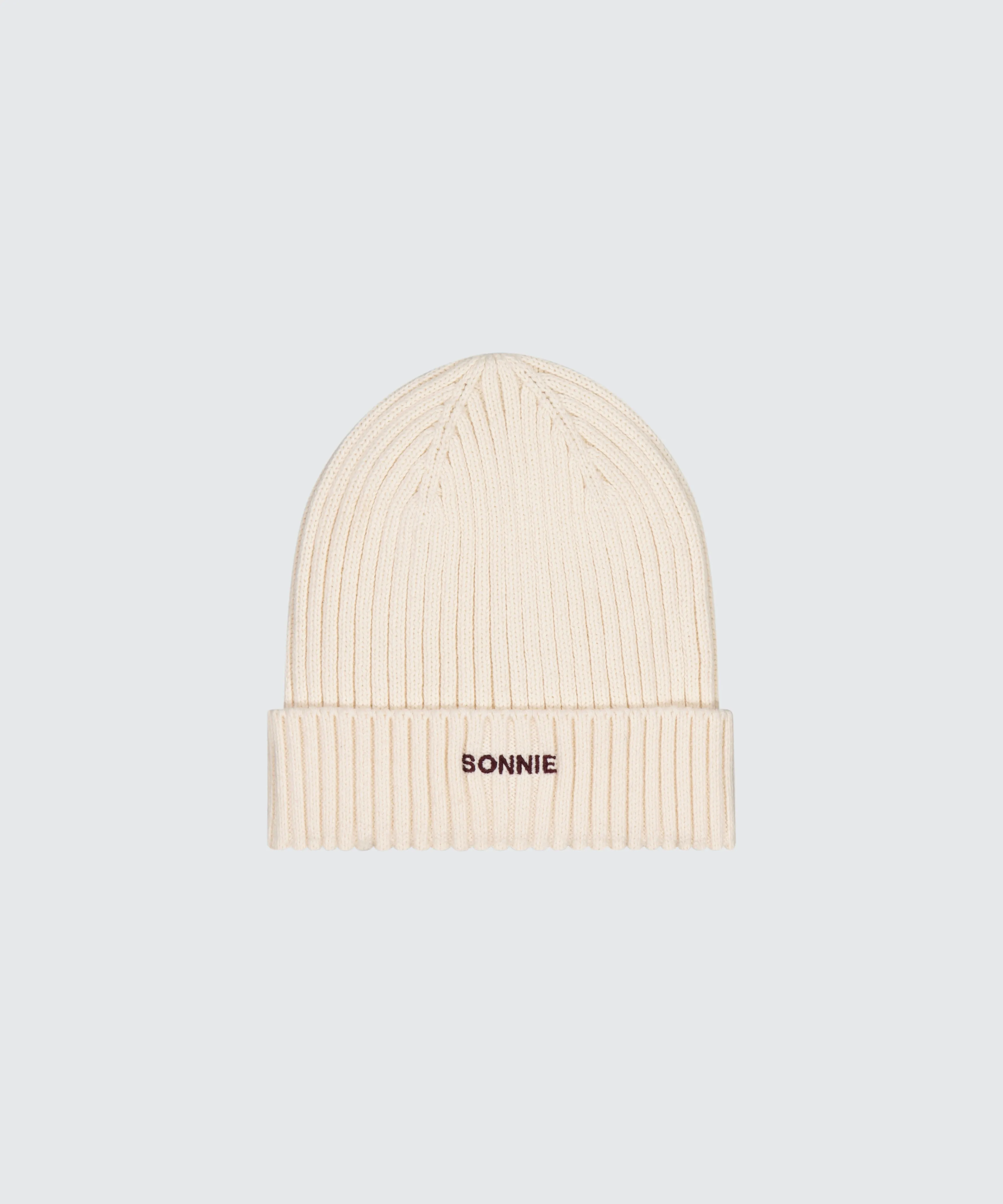 Cotton Knit Beanie - Off White