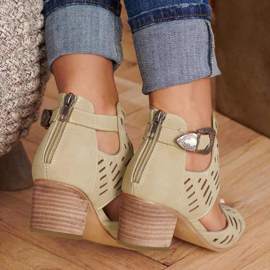 Dheva-C Orthopedic Sicandals for Women Dressy,Womens Flat Sandals Open Toe Slippers Flip Flop Shoes Summer Casual Ankle Buckle Strap Orthopedic Open Toe Sandals High Heel Sandal (b-Khaki, 5.5)