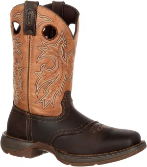 Durango Men's Rebel Waterproof Western Boot Steel Toe Brown 7 EE US