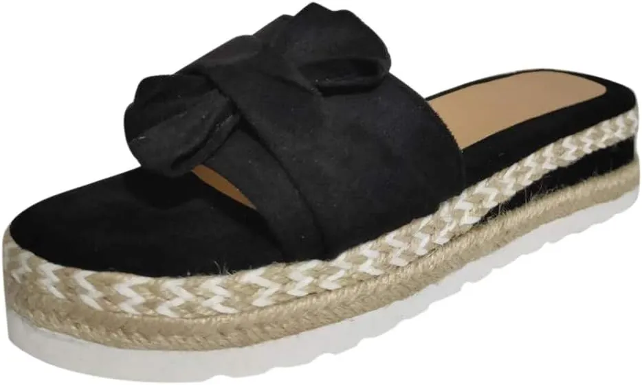 Eduavar Wedge Sandals for Women, Women's Sandals Summer Beach Sandals Floral Shoes Casual Ring Toe Flat Sandals