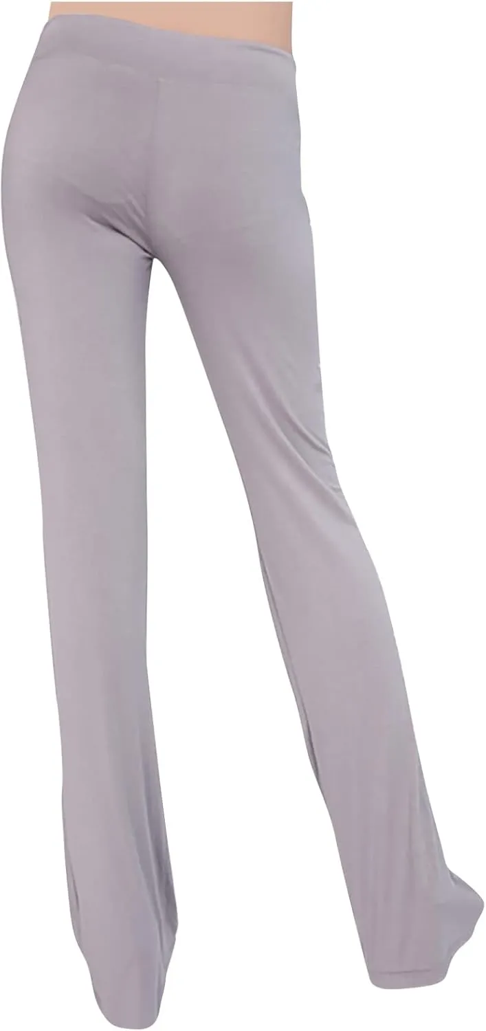 Flare Yoga Pants for Women Stretchy Soft Bootleg Workout Leggings Drawstring High Waisted Bell Bottom Trousers
