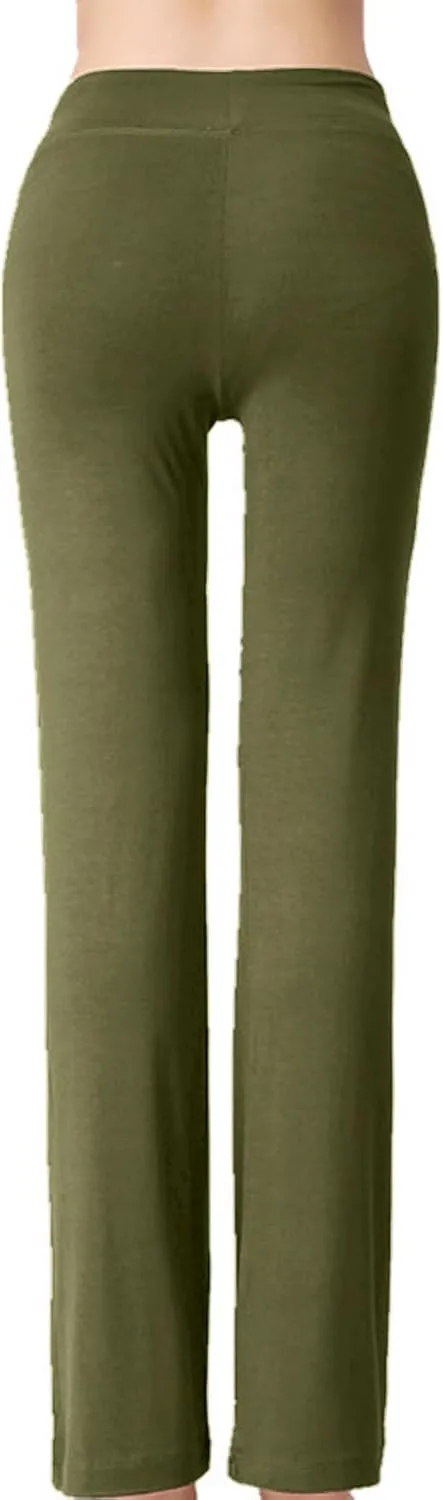 Flared Leggings for Women Drawstring High Waisted Flare Bootcut Yoga Pants Lounge Soft Wide Leg Pajama Pants