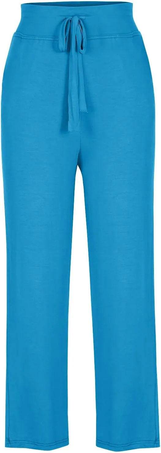 Flared Leggings for Women Drawstring High Waisted Flare Bootcut Yoga Pants Lounge Soft Wide Leg Pajama Pants