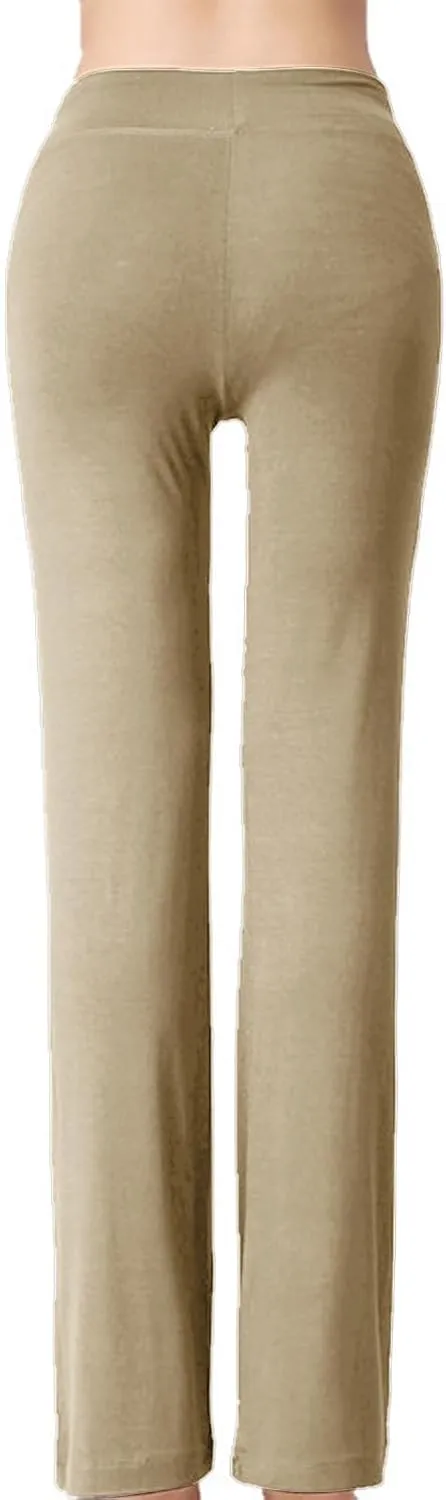 Flared Leggings for Women Drawstring High Waisted Flare Bootcut Yoga Pants Lounge Soft Wide Leg Pajama Pants