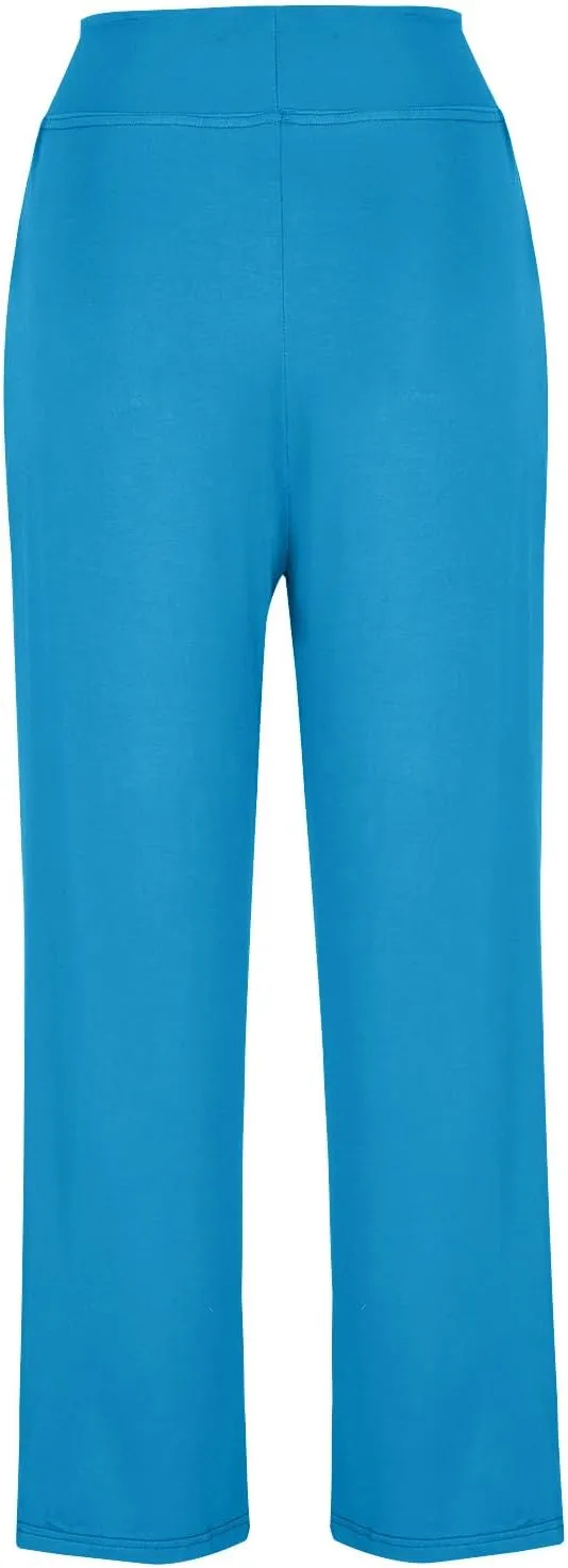 Flared Leggings for Women Drawstring High Waisted Flare Bootcut Yoga Pants Lounge Soft Wide Leg Pajama Pants
