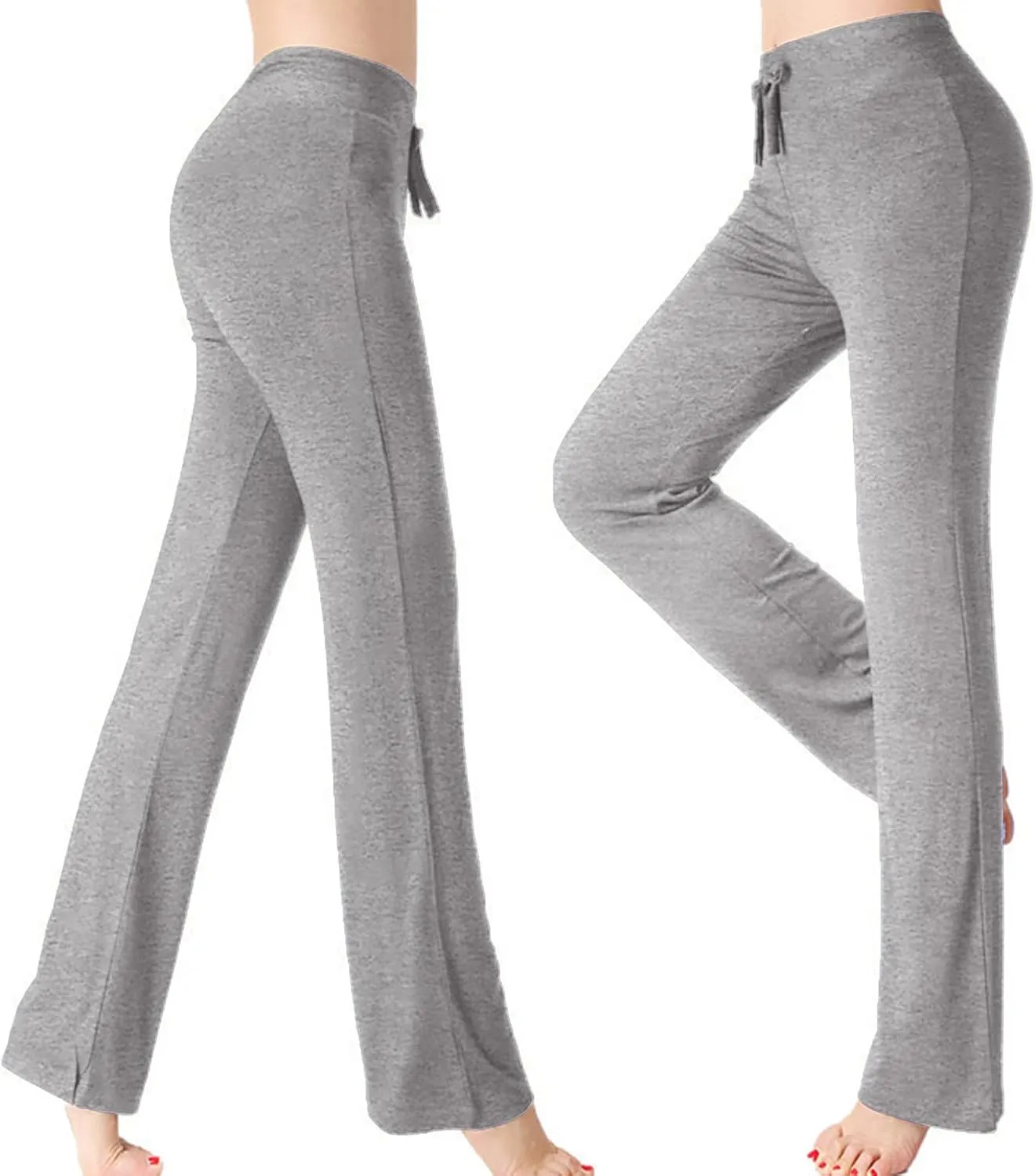 Flared Leggings for Women Drawstring High Waisted Flare Bootcut Yoga Pants Lounge Soft Wide Leg Pajama Pants