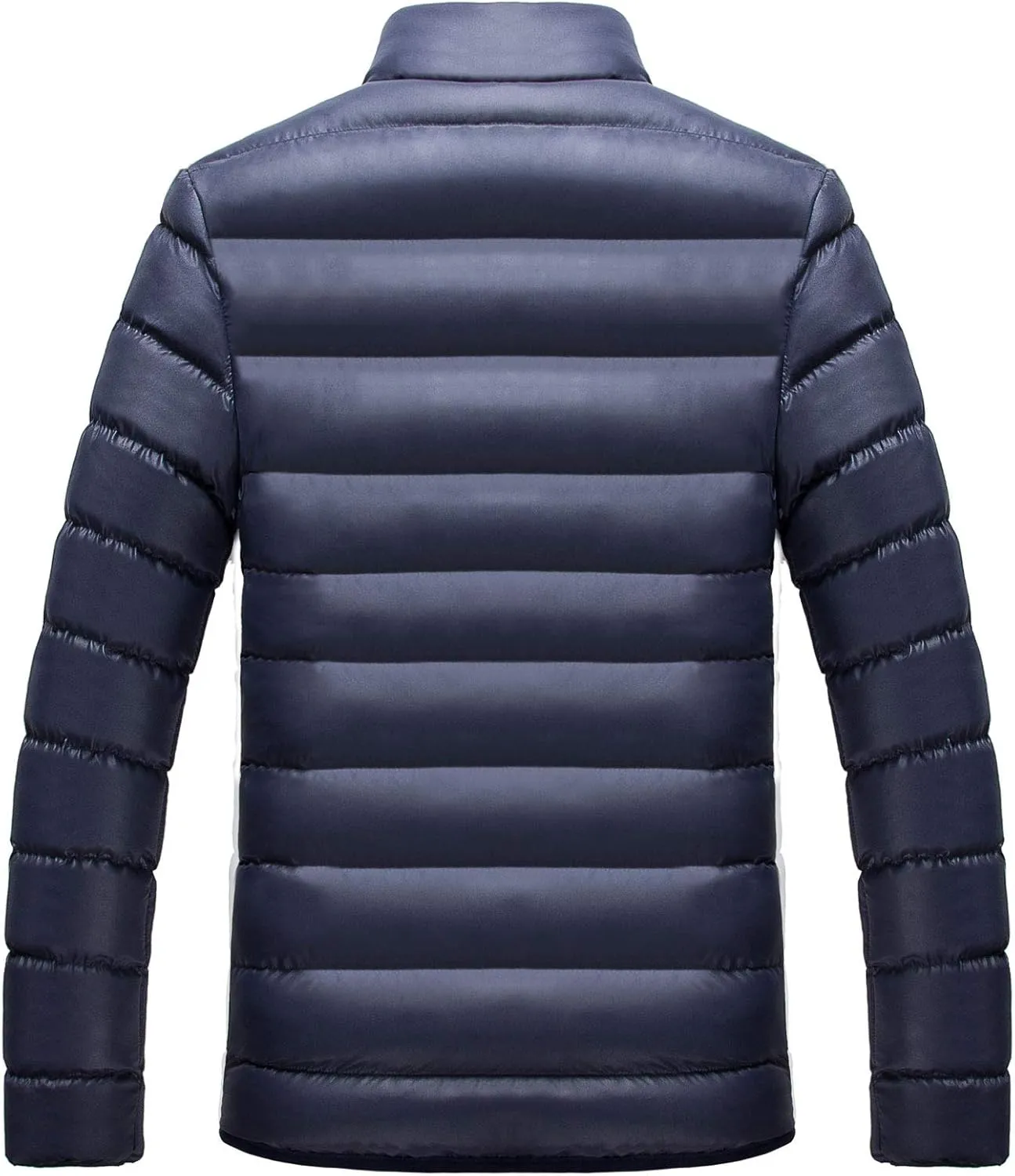 Flygo Men's Ultra Loft Quilted Puffer Jacket Warm Cotton Down Padded Coat Outwear