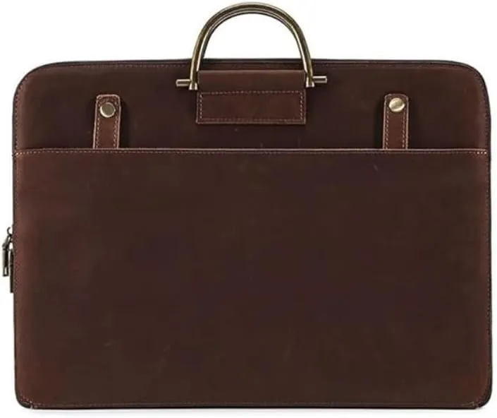 French Men's Briefcase 16.1 Inch Business Computer Bag Messenger Bag ffor Commuting Travel Business