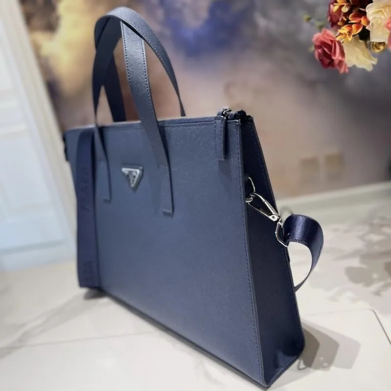 French Men's Crossbody Briefcase Business Handbag Genuine Leather Handbag ffor Commuting Travel Business