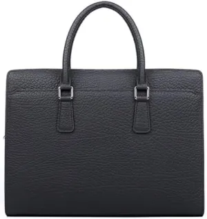 French Men's Simple Business Travel Briefcase Genuine Leather Computer Bag ffor Commuting Travel Business